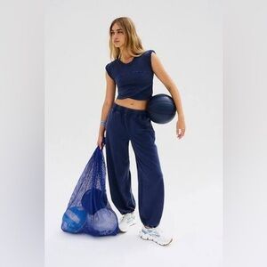 Free People Movement Hot Shot Set - Size Medium Navy Blue